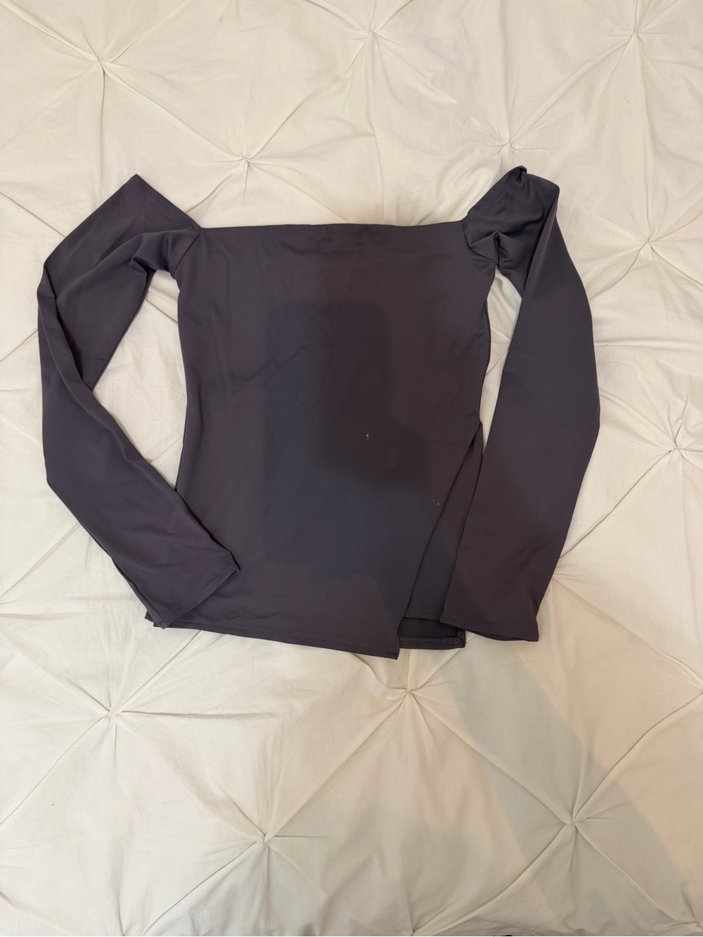 MESHKI Off-Shoulder Long Sleeve Top